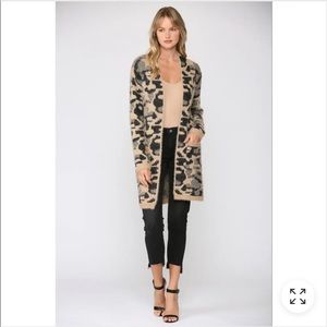 Fuzzy leopard cardigan brand: Fate